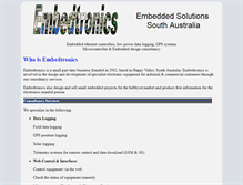 Tablet Screenshot of embedtronics.com